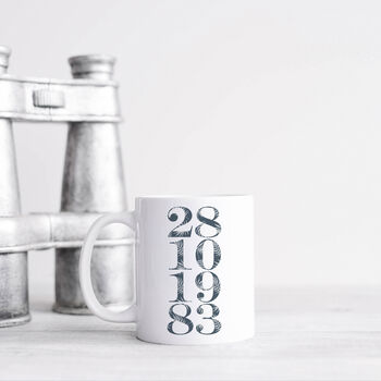 Abstract Design Date Mug, 2 of 6