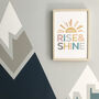Rise And Shine Typographic Print, thumbnail 4 of 4