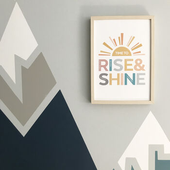 Rise And Shine Typographic Print, 4 of 4