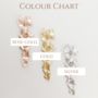 Gold Dust Orchid Bridal Earrings, thumbnail 5 of 5