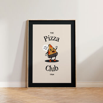 Retro Pizza Club Kitchen Dining Wall Art Print, 4 of 9