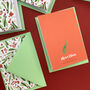 Red Berries Christmas Card Pack Of 12, thumbnail 9 of 10