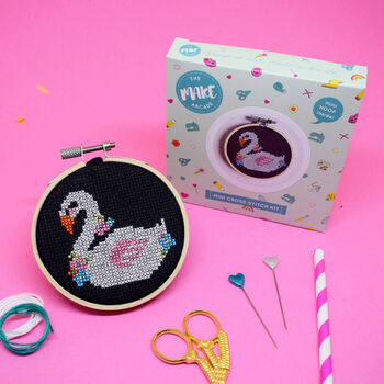 Swan Mini Cross Stitch Craft Kit, 4 of 5