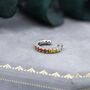 Rainbow Ear Cuff In Sterling Silver, thumbnail 3 of 11
