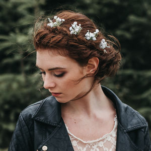 Hettie Gypsophila Hair Pin Bridal Hairpieces Hettie Gypsophila Hair Pin Bridal Hairpieces