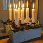 Advent Scandi Display Container With Four Candles | Gift Set, thumbnail 4 of 5