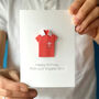Personalised Rugby Birthday Origami Card, thumbnail 3 of 5