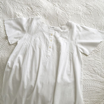 eden white cotton nightdress by mini lunn | notonthehighstreet.com