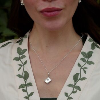 Story Book Charm Necklace, Sterling Silver Or Gold Plated, 2 of 10
