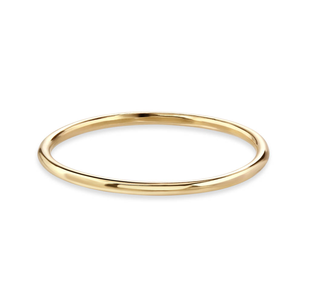 Gold Thin Ring By Laura Adele Jewellery