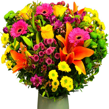 Vibrant Hand Tied Fresh Flower Bouquet, 6 of 8