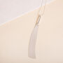 Silver Colour Flat Tassel Long Necklace, thumbnail 3 of 3