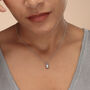 Teardrop Necklace Silver Plated Or Gold Plated, thumbnail 3 of 7