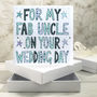 Personalised Auntie/ Uncle Wedding Book Card, thumbnail 2 of 8