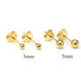 Gold Filled Petite Ball Stud Earrings, thumbnail 3 of 9