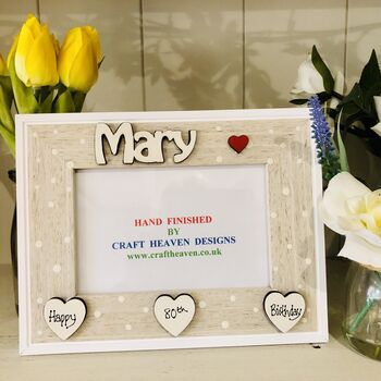 Personalised Name Friend's Photo Frame Birthday Gift, 5 of 5