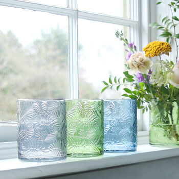 Coloured Glass Botanics Vase Or Candleholder, 2 of 2