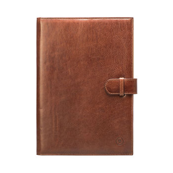 A4 Leather Document Case / Meeting Folder. 'The Gallo', 5 of 12