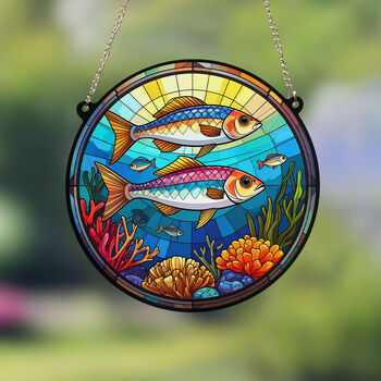 Seaside Nature Stained Glass Effect Suncatcher, 8 of 12
