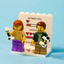Personalised Lego® Brick Gamer Couple Minifig Display: Nerdy Player Two Gifts, thumbnail 1 of 11