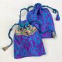 Fair Trade Recycled Sari Fabric Refillable Lavender Bag, thumbnail 7 of 12