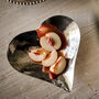 Large Champagne Hammered Heart Dish, thumbnail 1 of 3