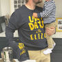 Personalised Lazy Days Daddy And Me Sweatshirts, thumbnail 4 of 5
