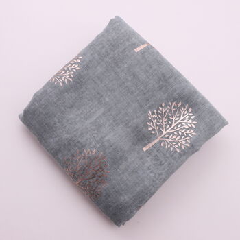 Personalised Gift Box Scarf With Mulberry Tree Design, 10 of 11
