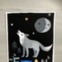 Wolf Personalised Name Print, thumbnail 3 of 12