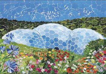 Eden Project, Cornwall, Collage Art Print, 2 of 5