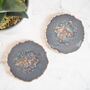 Iridescent Rose Gold Geode Resin Coasters, thumbnail 5 of 12