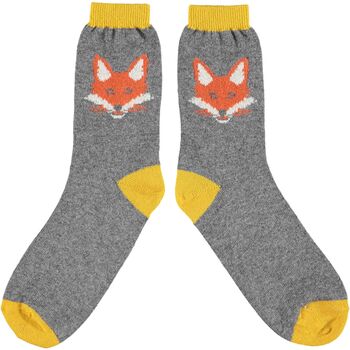 Lambswool Ankle Socks For Men : Animals, 3 of 7