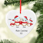 Personalised Owls First Family Christmas Tree Bauble, thumbnail 2 of 3