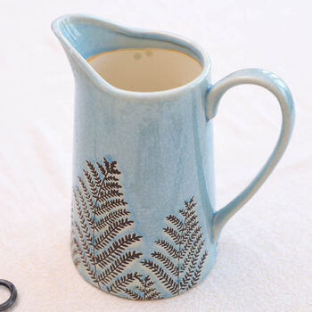 Personalised Crackle Fern Ceramic Vase, 3 of 6