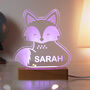Personalised Fox LED Night Light, thumbnail 7 of 12