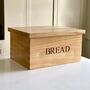 Personalised Oak Bread Bin, thumbnail 1 of 5