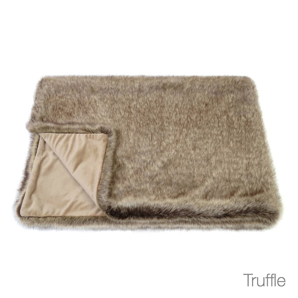 Helen Moore Vegan Faux Fur Throws In Many Sizes By Helen Moore