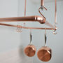 Copper Ceiling Pan Rack, Organiser, Rectangular Shaped, thumbnail 2 of 5