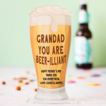Personalised Beer Card For Grandad, Beer Illiant, 6 of 6
