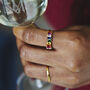 Rainbow Baguette Crystal Ring, thumbnail 1 of 9