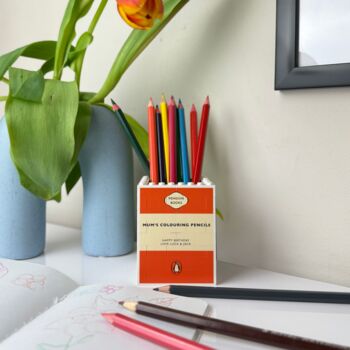 Personalised Penguin Style Lego® Brick Desk Pencil Pot, 4 of 6