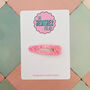 Pink Glitter Resin Hair Clip / Blush Statement Hair Slide / Girl's Birthday Present / Fashion Hair Accessory, thumbnail 1 of 4