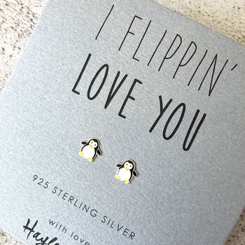 Penguin Sterling Silver Earrings, 2 of 7