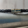 Men's Leather And Stainless Steel Braided Bracelet, thumbnail 2 of 2