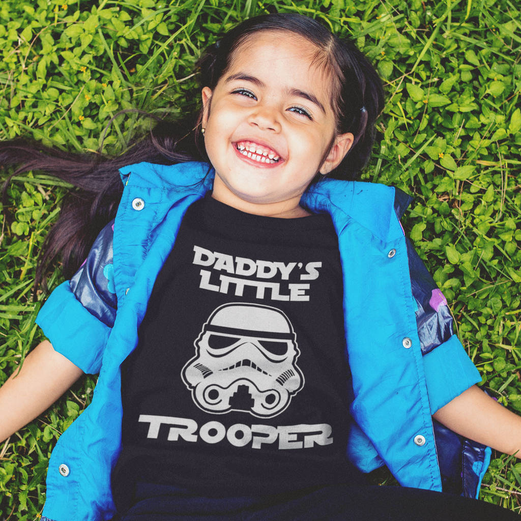 Daddy's Little Trooper Kid's T Shirt, 1 of 2