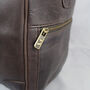 'Watkins' Men's Leather Travel Bag In Chestnut, thumbnail 9 of 12