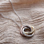 Personalised Mixed Gold Mini Russian Ring Necklace, thumbnail 3 of 12