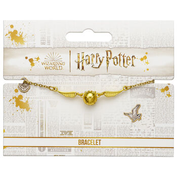 Harry Potter 3D Golden Snitch Gold Bracelet, 3 of 3