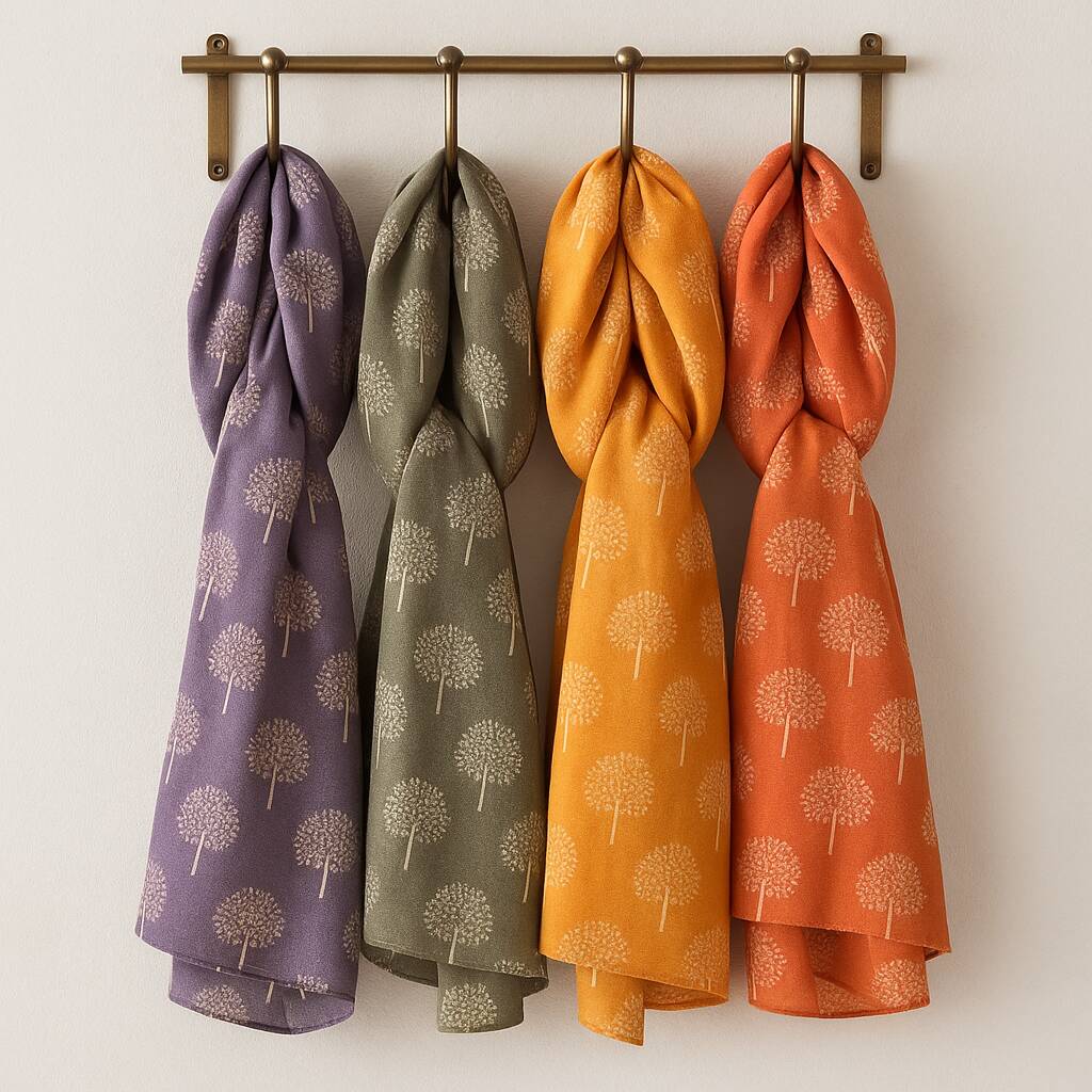 Mulberry Tree Print Scarf, 1 of 9