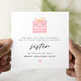 Personalised Sister Christmas Present Card, thumbnail 1 of 3